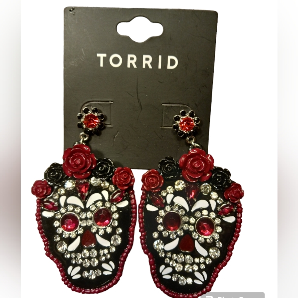 Torrid Earrings Skulls&Stones